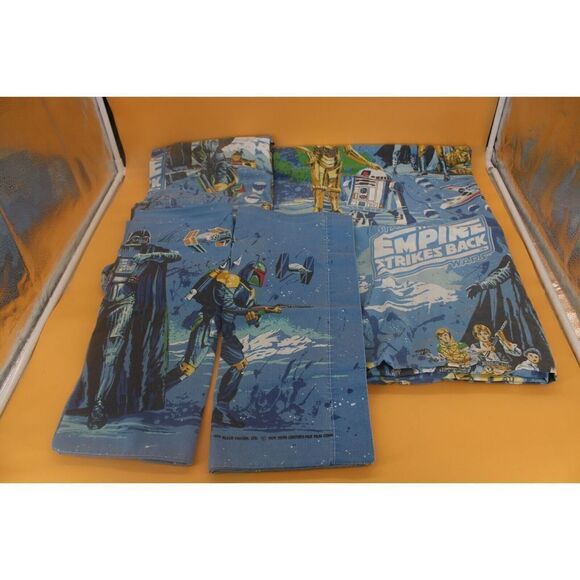Star Wars The Empire Strikes Back 1979 Twin Sheets 1 fitted,1 flat, 2 Pillowcase - Picture 1 of 5
